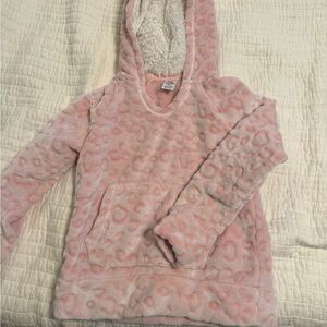 Adorable Pink Leopard Kids Hoodie